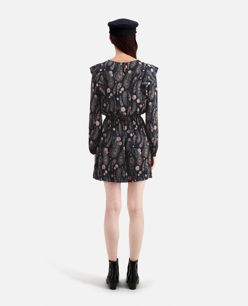 Vestido skater - Azul marino - Mujer