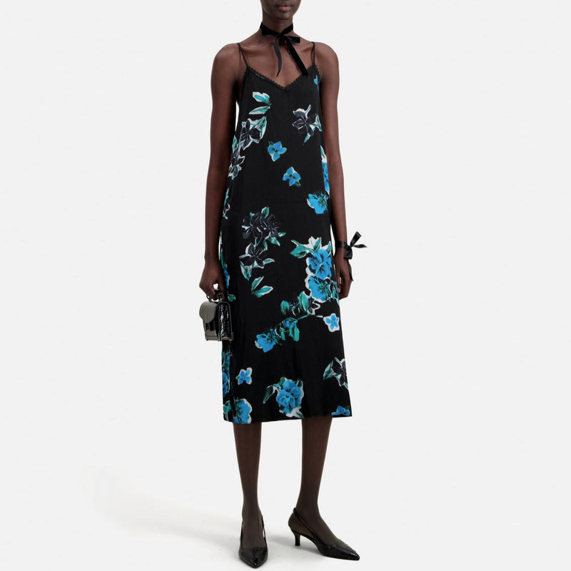 Vestido largo - Negro - Mujer