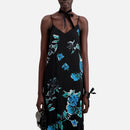 Vestido largo - Negro - Mujer