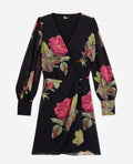 The Kooples - Robe Portefeuille - Noir - Femme