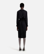Wrap Dress - Black - Women