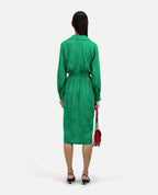 Midi Jacquard Wrap Dress - Women
