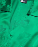 Vestido midi cruzado de jacquard - Mujer