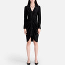 Vestido camisero - Negro - Mujer