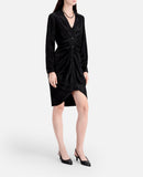 Vestido camisero - Negro - Mujer