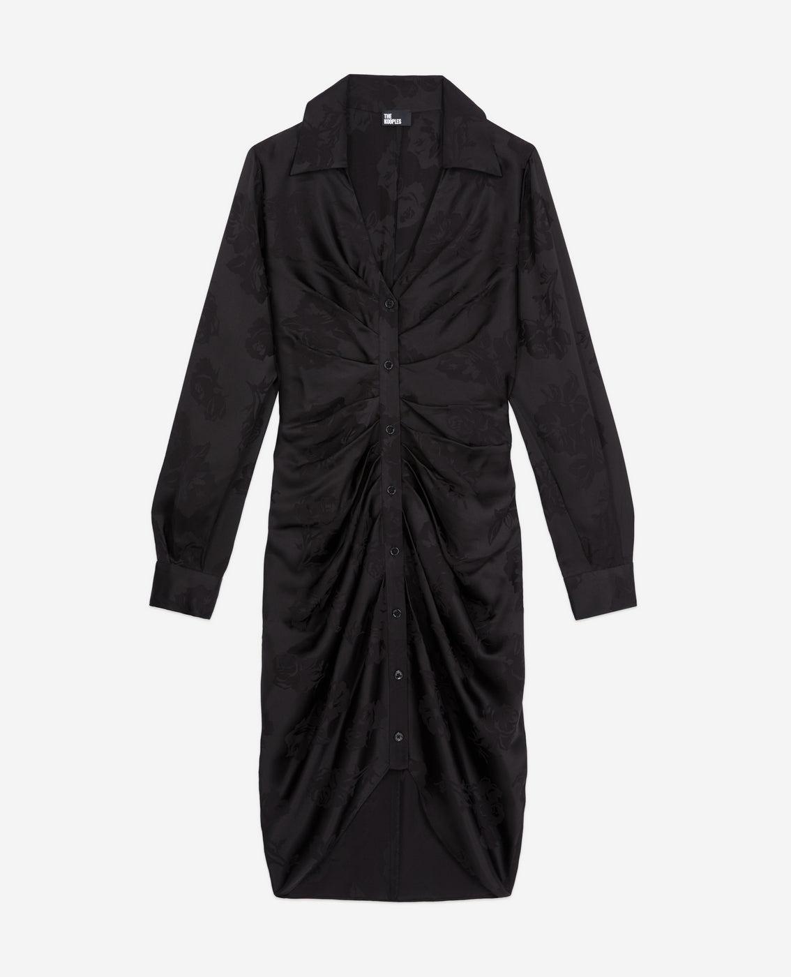 Shirt Dress - Black - Women