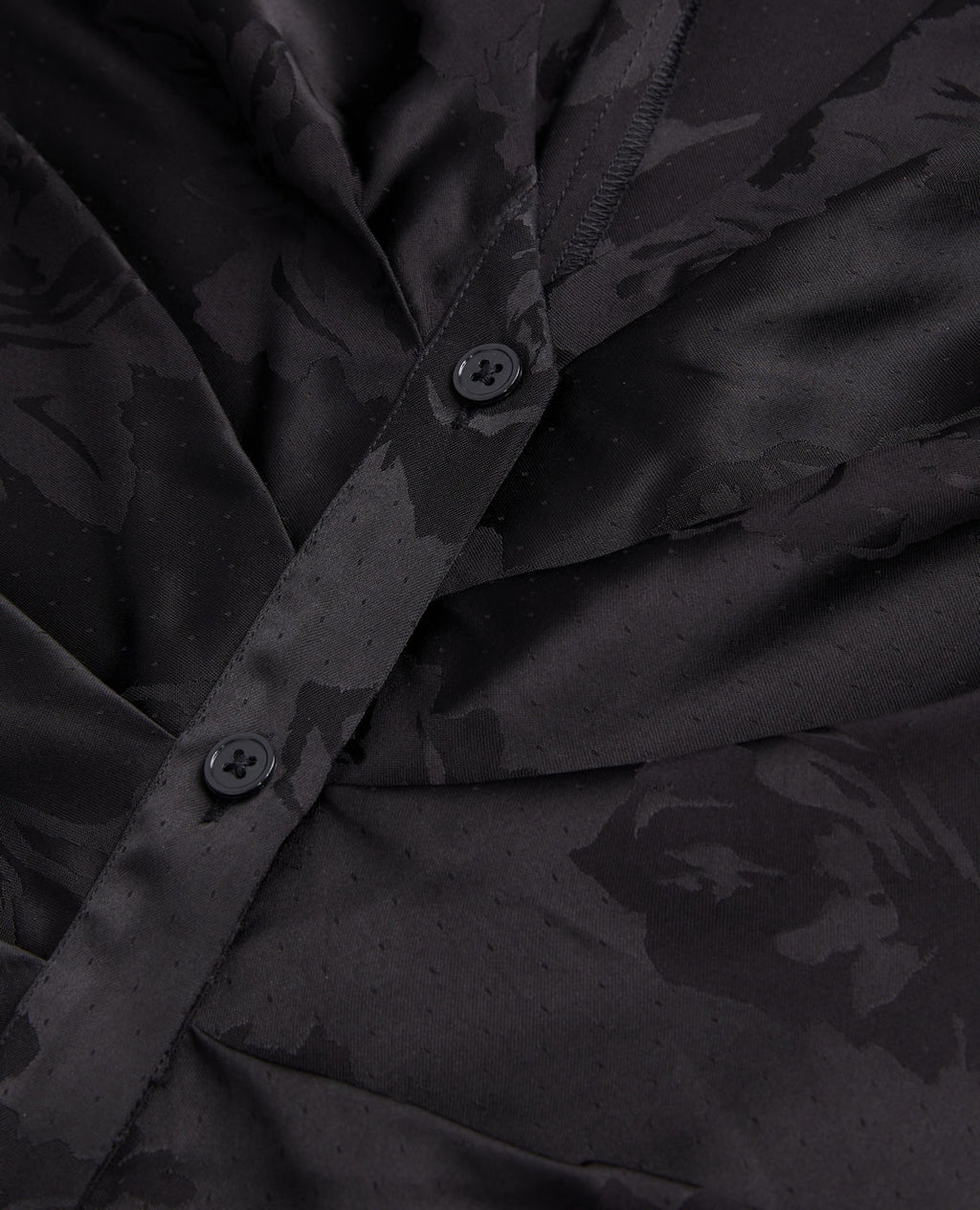 Shirt Dress - Black - Women