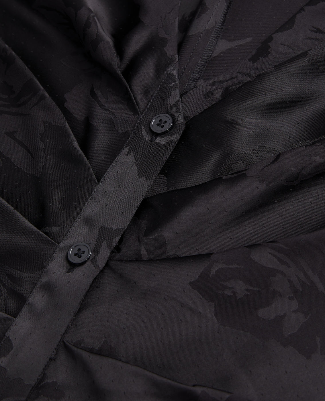 Shirt Dress - Black - Women