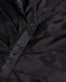 Vestido camisero - Negro - Mujer