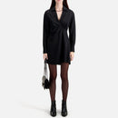 Vestido Corto Manga Larga - Mujer