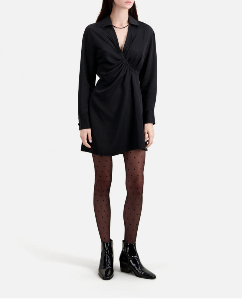 Vestido Corto Manga Larga - Mujer