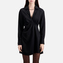 Vestido Corto Manga Larga - Mujer