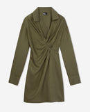 Vestido Corto Manga Larga - Mujer
