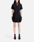 Shirt Dress - Black - Women