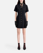 Shirt Dress - Black - Women