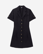 Shirt Dress - Black - Women
