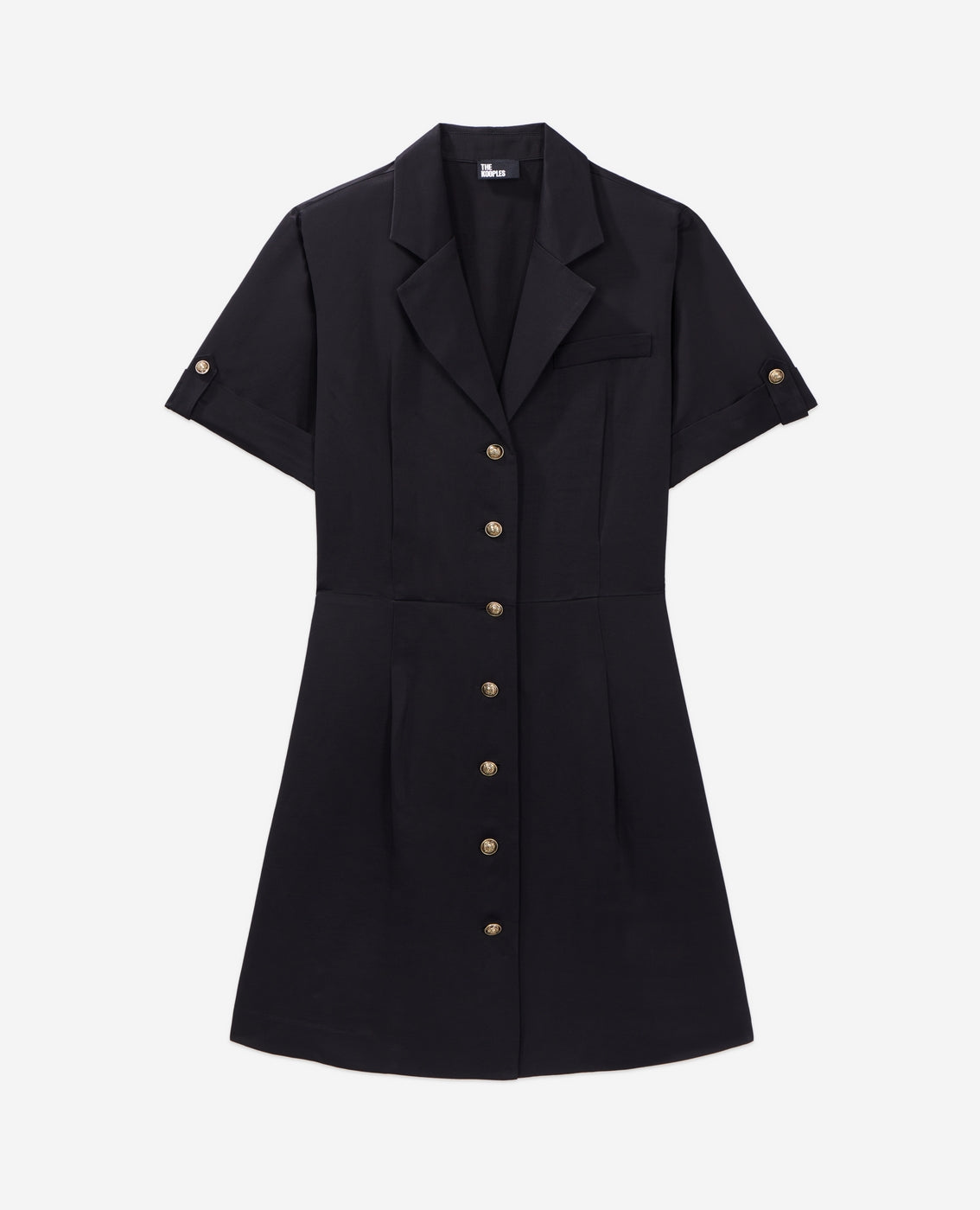 Shirt Dress - Black - Women