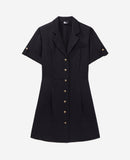 Shirt Dress - Black - Women