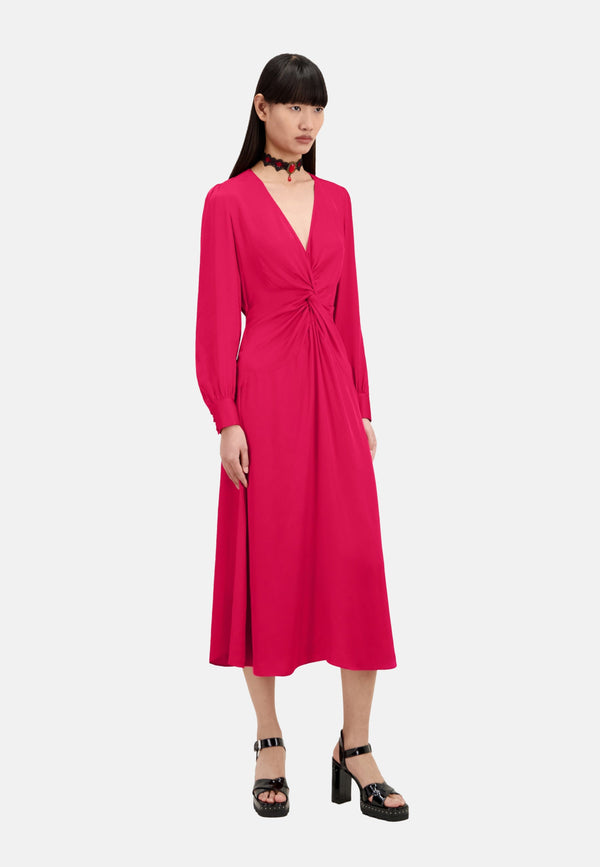 The Kooples - Robe Longue Nouee Manhce Longue