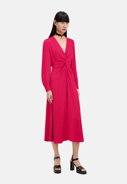 Robe Longue Nouee Manhce Longue