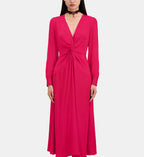 The Kooples - Robe Longue Nouee Manhce Longue