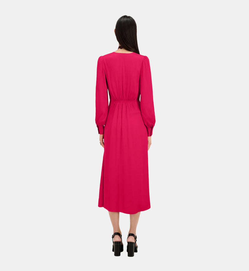 Robe Longue Nouee Manhce Longue