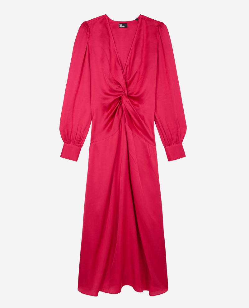 Robe Longue Nouee Manhce Longue