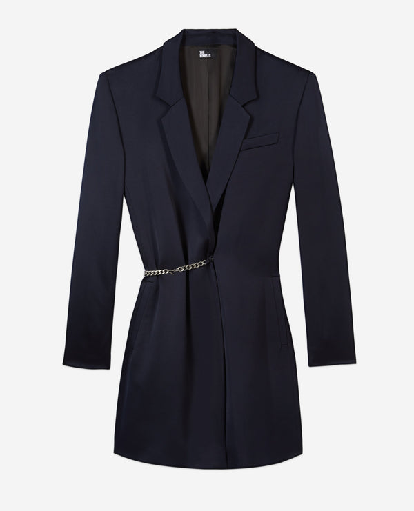 The Kooples - Fluid Suit Dress With Chain