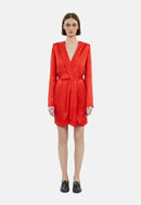 Robe Courte A Manches Longues Avec Zips Fantaisies