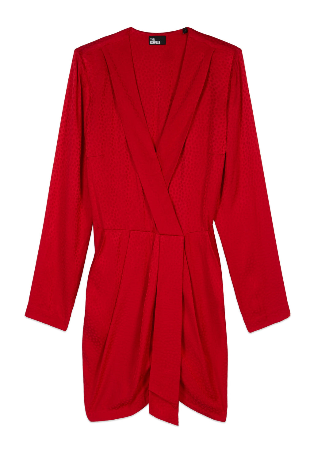 The Kooples - Robe Courte A Manches Longues Avec Zips Fantaisies