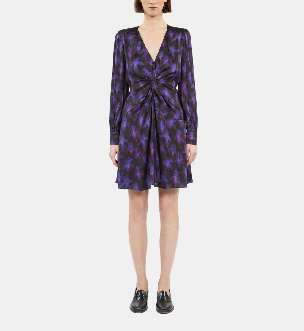 The Kooples - Robe Courte Nouee Manches Longues