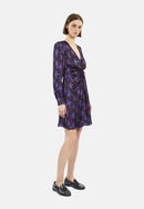 Robe Courte Nouee Manches Longues
