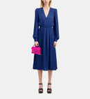 Robe Longue Manches Longues A Fronces