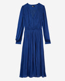 Robe Longue Manches Longues A Fronces
