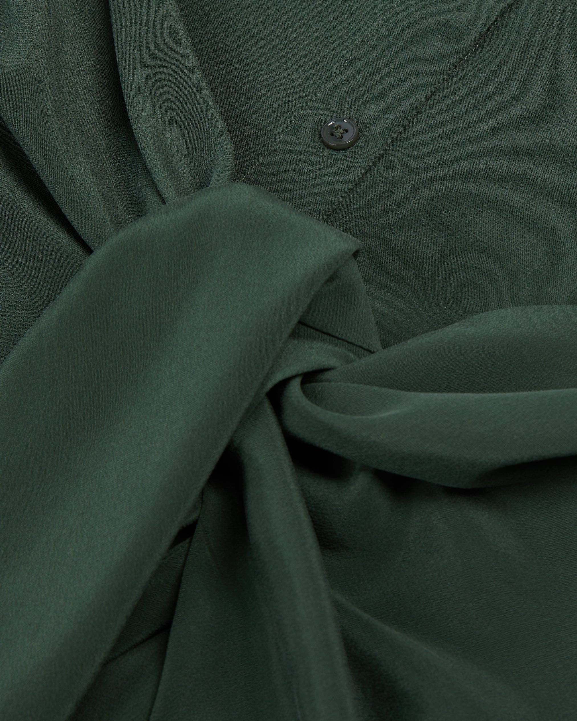 The Kooples - Long Sleeve Tied Washed Silk Shirt Dress