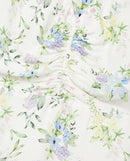 Robe Courte A Manches Courtes Froncee