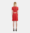 Robe Courte Avec Ouverture Dos Et Details De Points