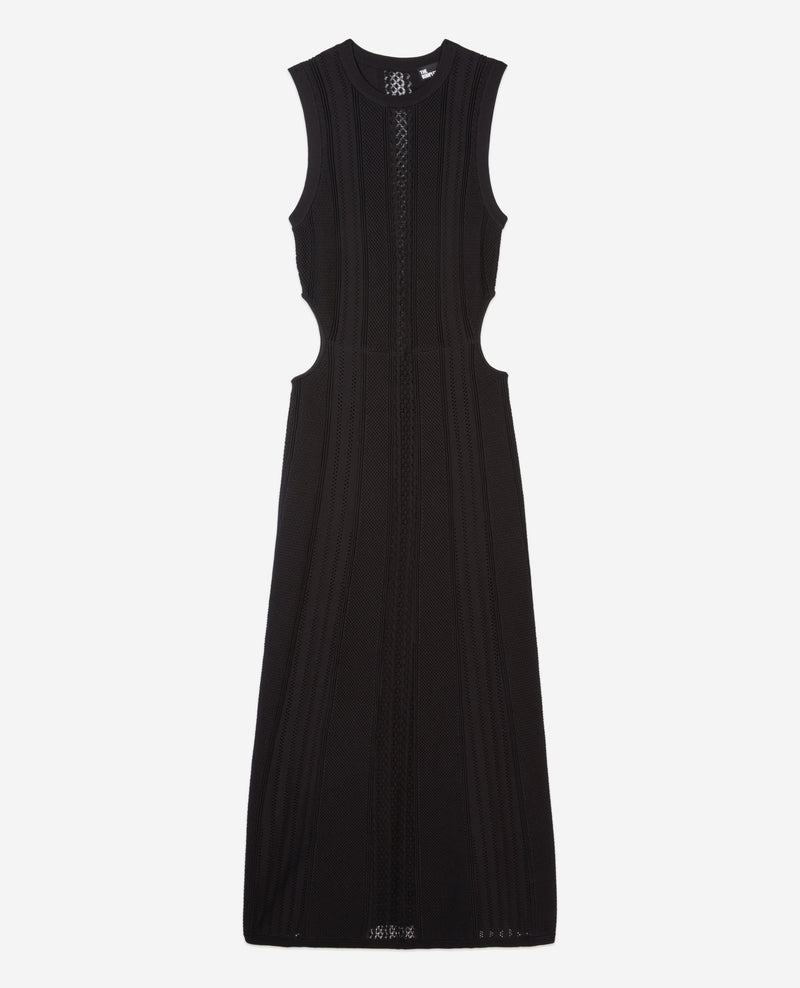 Robe Longue Details De Points Et Ouvertures Cotes