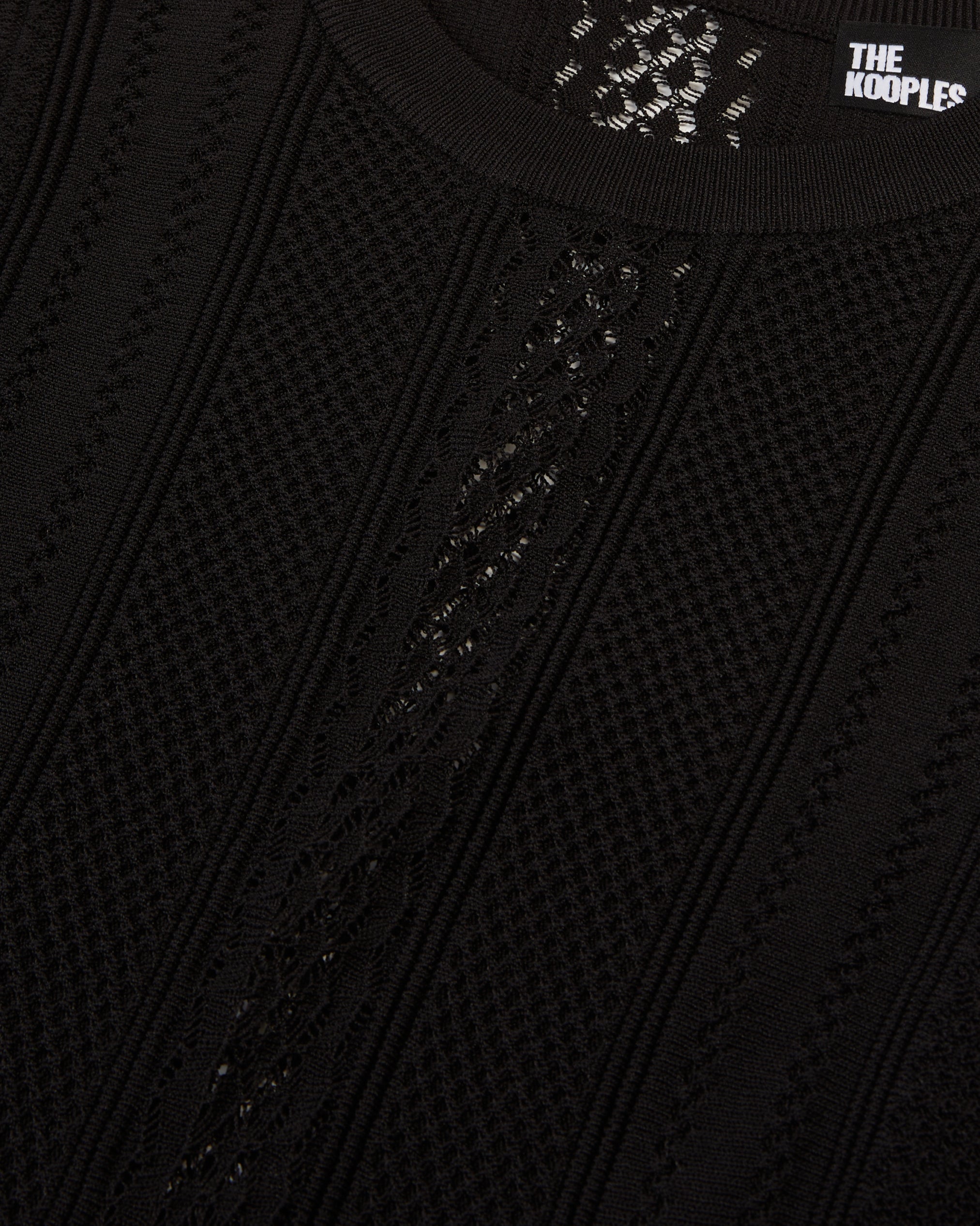 The Kooples - Robe Longue Details De Points Et Ouvertures Cotes
