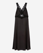 The Kooples - Robe Longue En Soie Avec Guipure