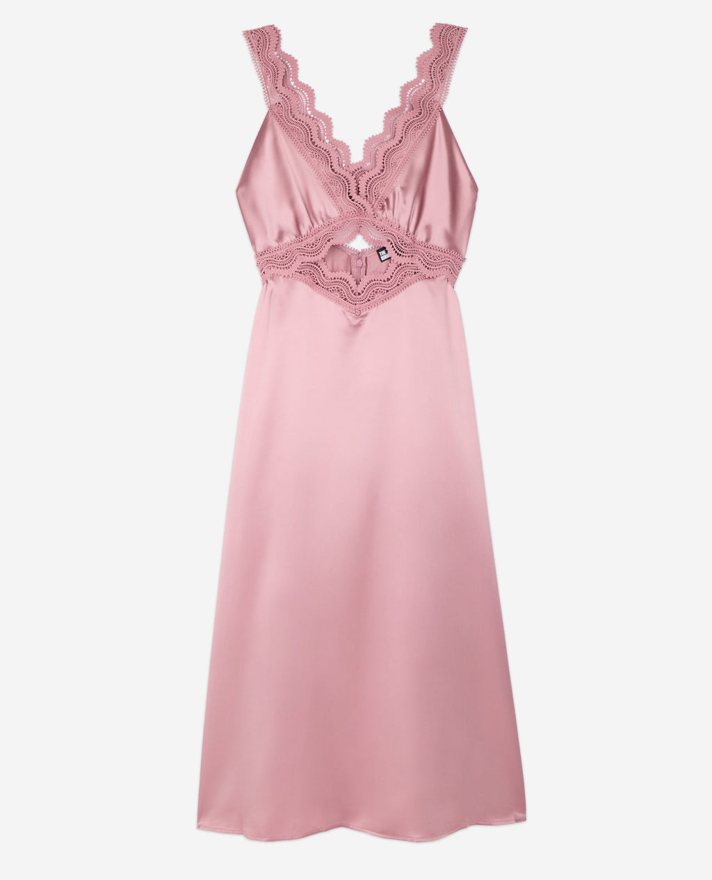 The Kooples - Robe Longue En Soie Avec Guipure