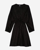The Kooples - Robe Courte Manches 3/4 Resseree Taille