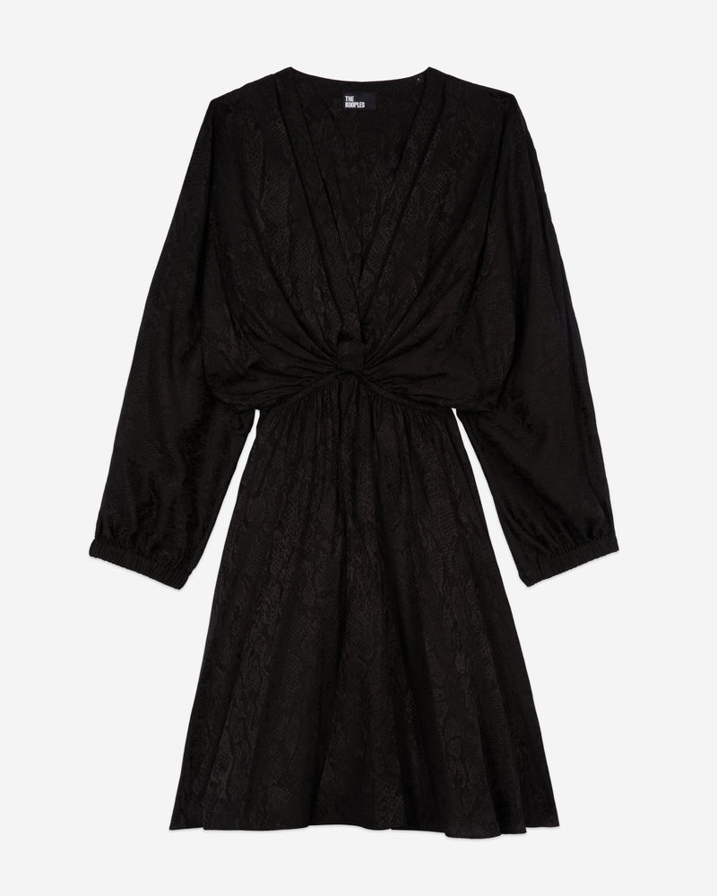 The Kooples - Robe Courte Manches 3/4 Resseree Taille