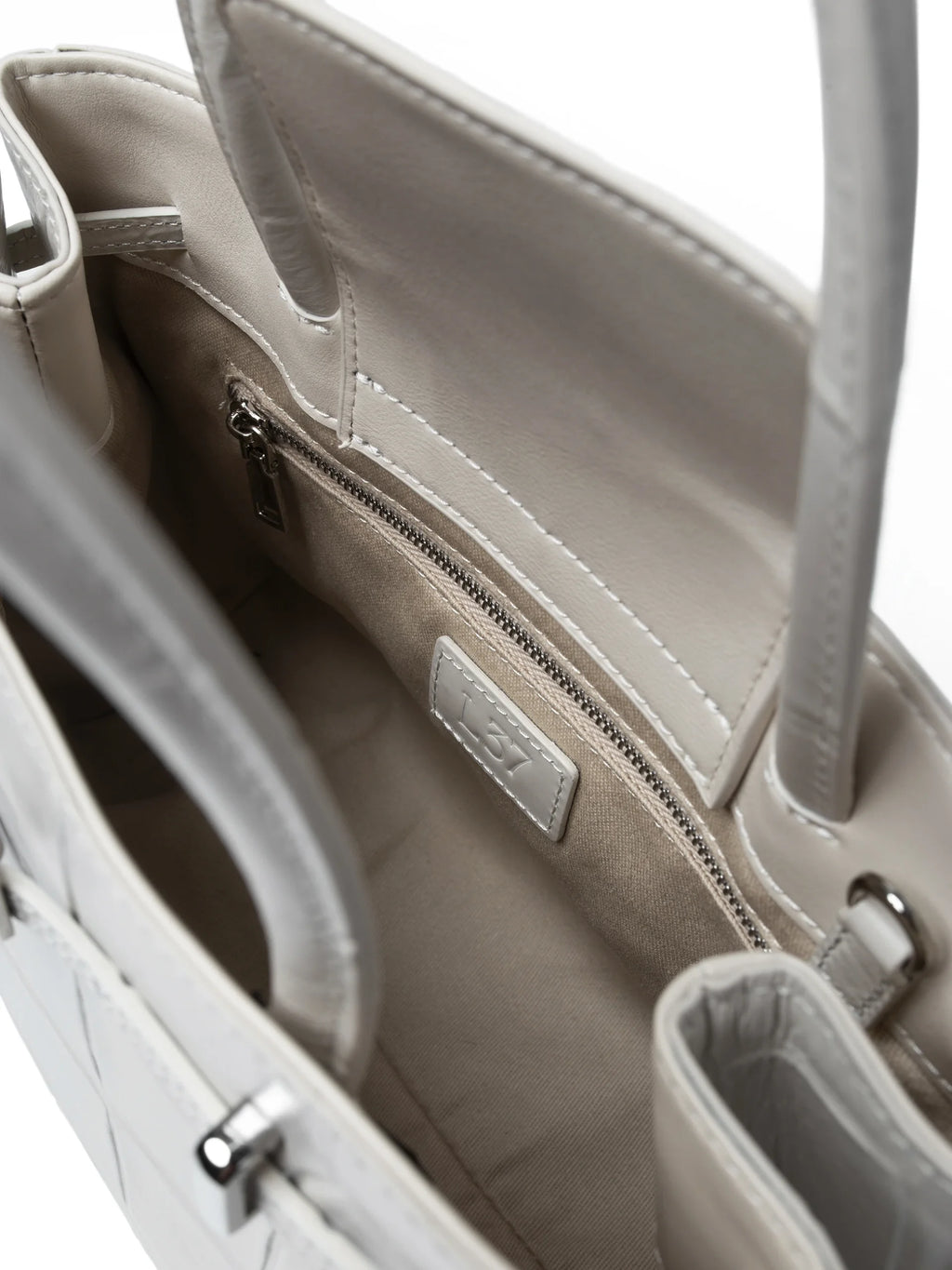 Borsa Front Row Ticket - Bianco sporco