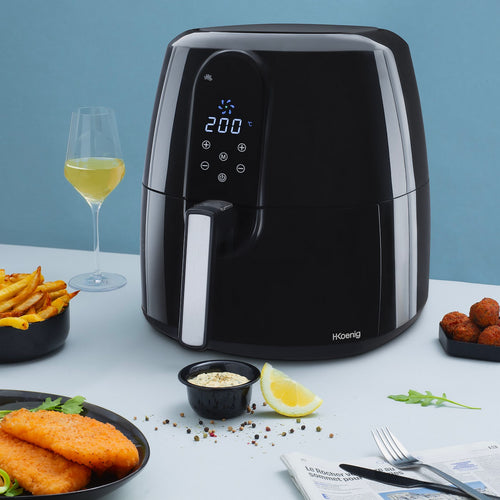 Friteuse Sans Huile (AirFryer) 5.5L - Noir