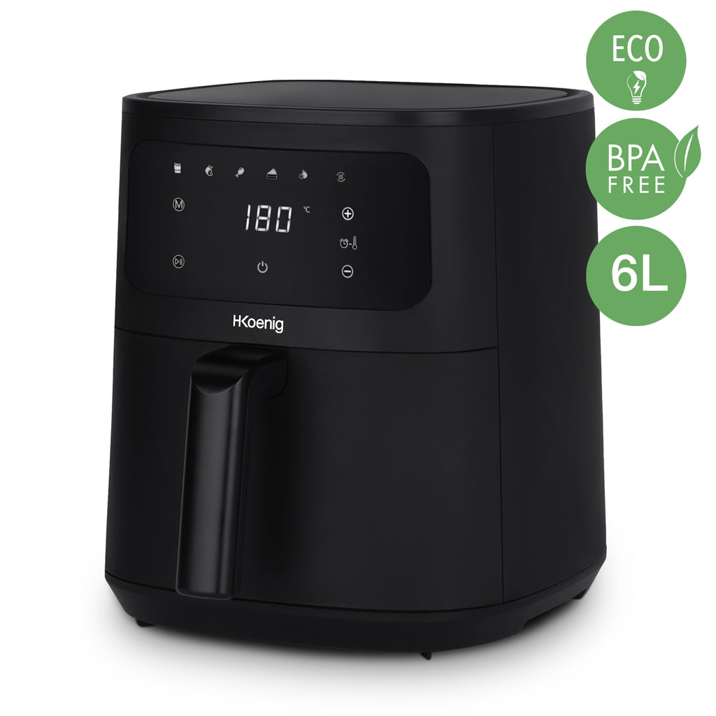 Freidora Sin Aceite 6L - Negro