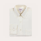 Chemise En Coton Et Lin Écrue