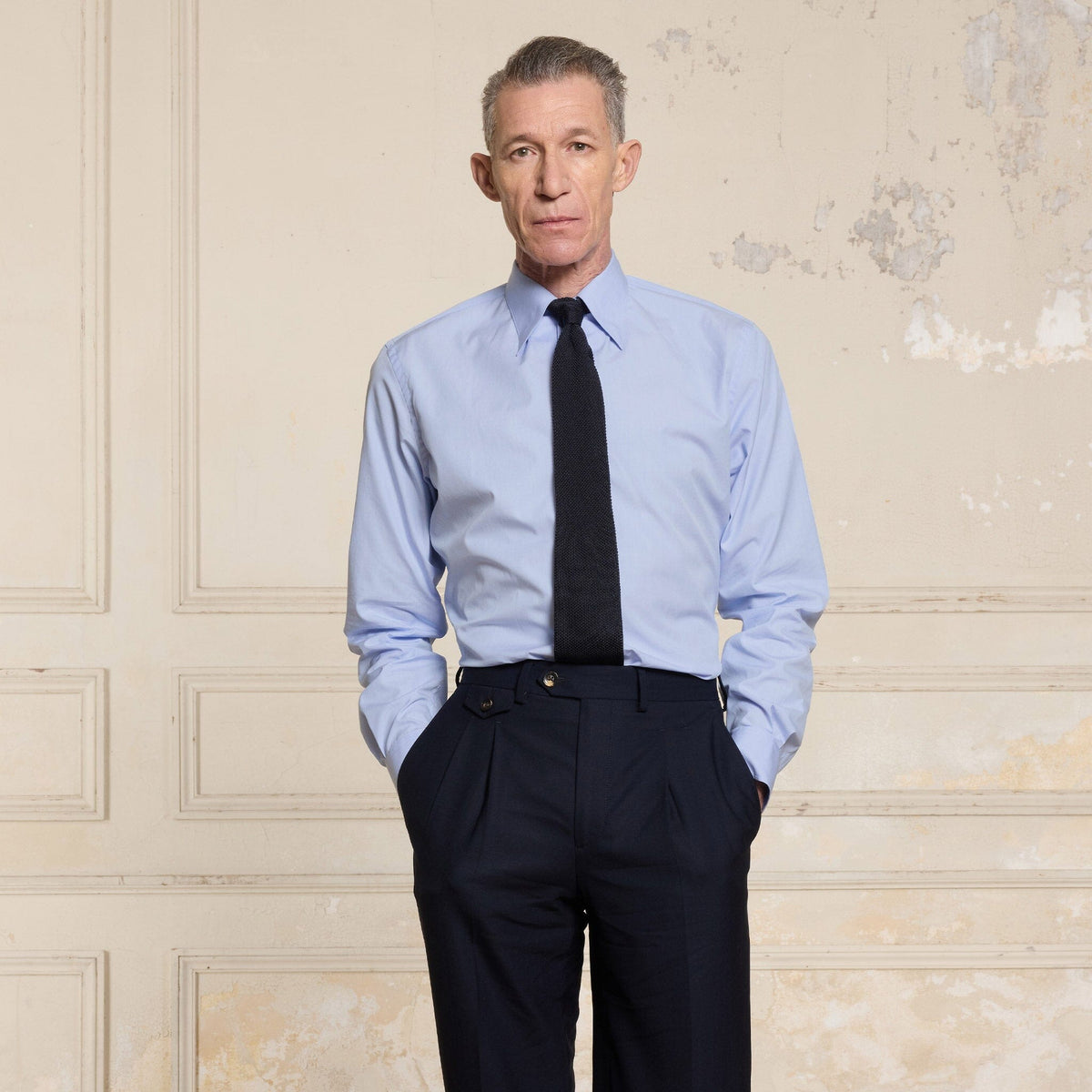 Chemise En Popeline Bleue