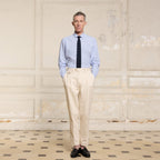 Chemise En Coton Et Lin Bleu Ciel