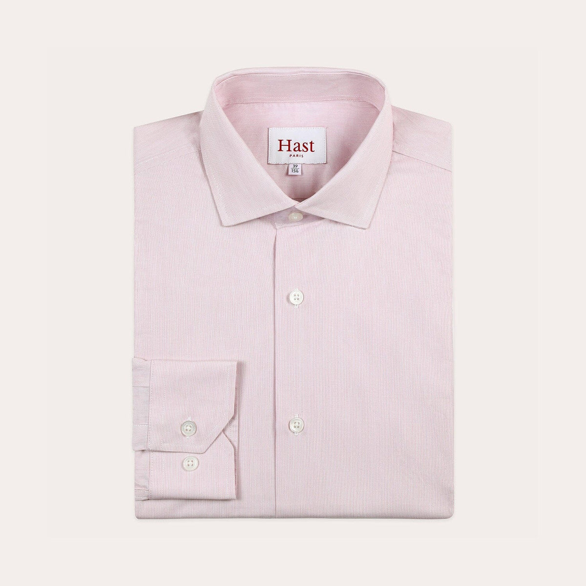 Chemise En Popeline À Micro-Rayures Bordeaux